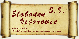 Slobodan Vijorović vizit kartica